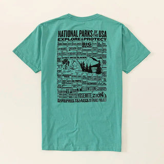 Parks Project National Parks of the USA Checklist Tee - Teal