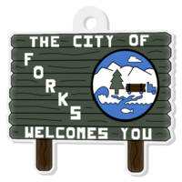 City of Forks Keychain
