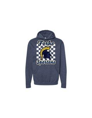 Checkered Spartans Adult Hoodie