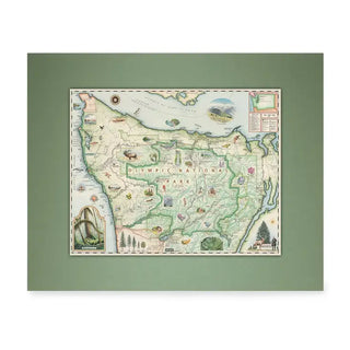Olympic National Park Pre-Matted Mini Maps