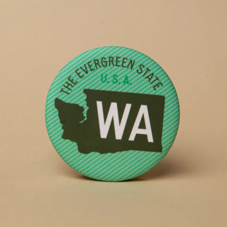 The Evergreen State, USA Round Magnet