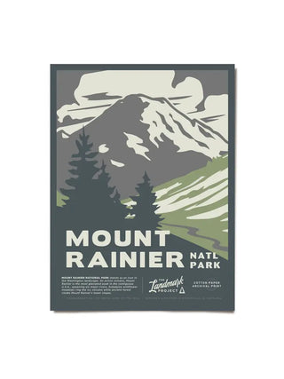Mount Rainier National Park - 12x16 Poster