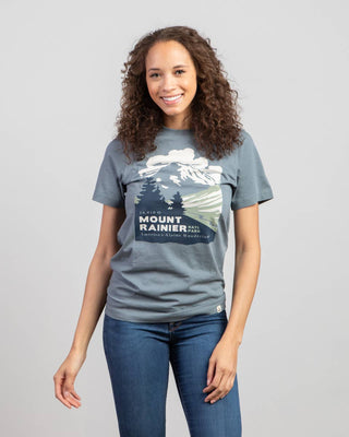 Mount Rainier National Park Tee: Manatee / S