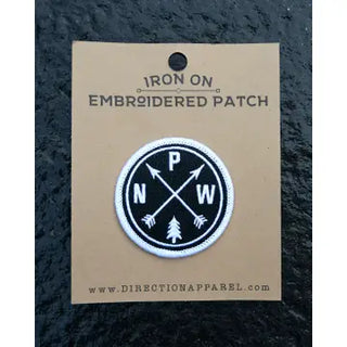 Black & White PNW Arrows Patch