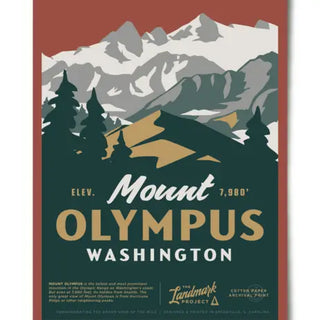 Mount Olympus - 12x16 Poster