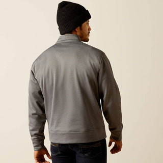 Team Logo 1/4 Zip Sweatshirt- Grey