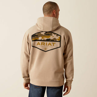 Camo Hex Hoodie Beige