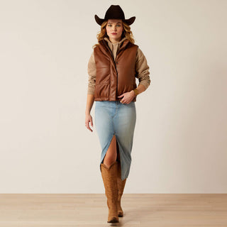 Ariat Swirls Faux Leather Vest