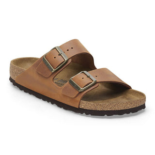 Arizona Birkenstock Cognac Oiled Leather (Medium/Narrow)