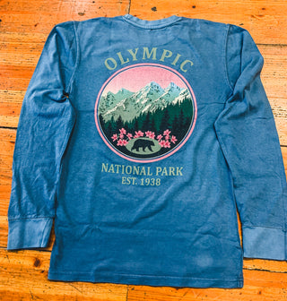 Olympic National Park Black Bear Long Sleeve Tee