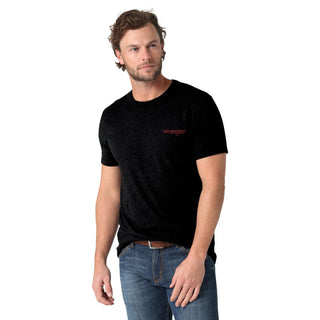 Wrangler® George Strait Short Sleeve T-Shirt - Jet Black