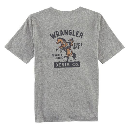 Wrangler® Boys Short Sleeve T-Shirt - Graphite Heather