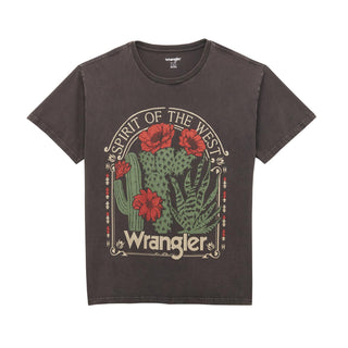 Wrangler® Graphic Short Sleeve T-Shirt - Oversized Fit - Chocolate Torte