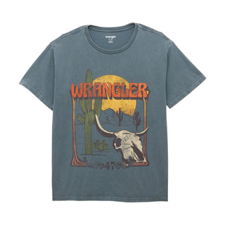 Wrangler® Graphic Short Sleeve T-Shirt - Oversized Fit - Goblin Blue