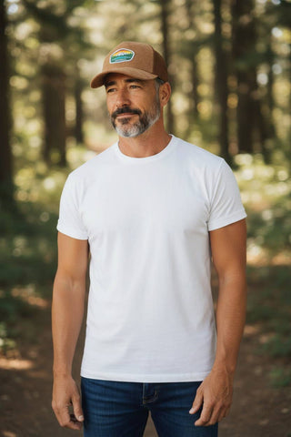 Mount Rainier Suede Snapback – National Park Hat: Suede/Brown