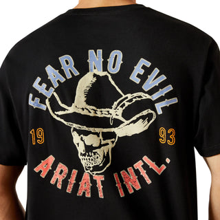 Ariat Men's Stitched Skull Logo Graphic Black T-Shirt