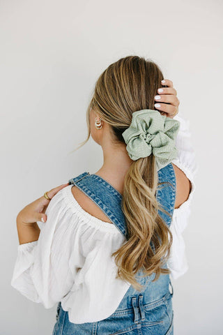 Sagewood Jumbo Scrunchie