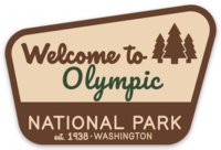 Olympic National Park Sign Sticker