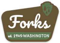 Forks, WA National Park Sign Sticker