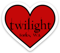 Heart Twihard, Forks, WA Sticker