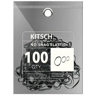 No-Snag Elastic 100 pc - Black