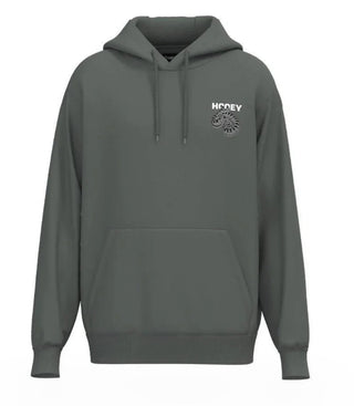 Rattler, Youth Steel Grey Hoody with Black / White Snake Logo on the Back