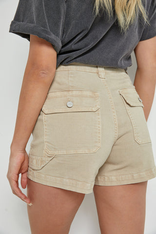 Super High Carpenter Shorts - Tan