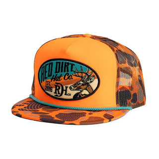 Red Dirt Hat Company Men's Show Stopper Orange Camo Cap