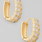 Mini Rhinestone Huggie Earrings
