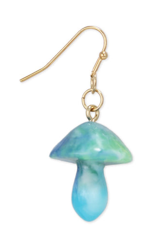 Sky Blue Mushroom Earrings