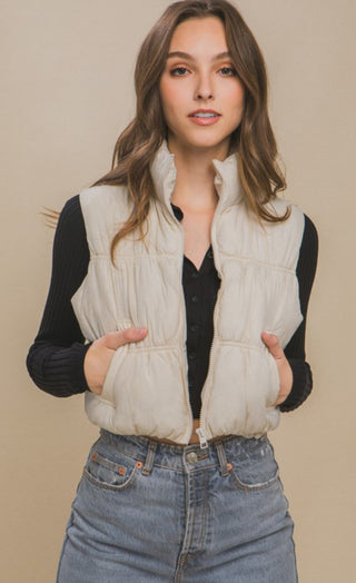 Puffer Cropped Vest