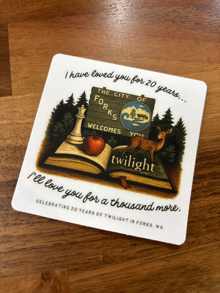 20 Years of Twilight Deer Sticker