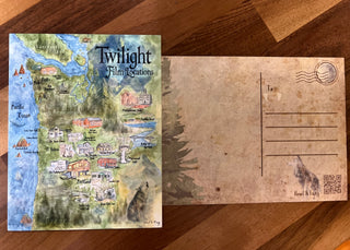 Twilight Film Location Map Post Card