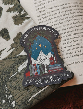 Twilight Started In Forks, WA Sticker Bookish Sticker: Standard