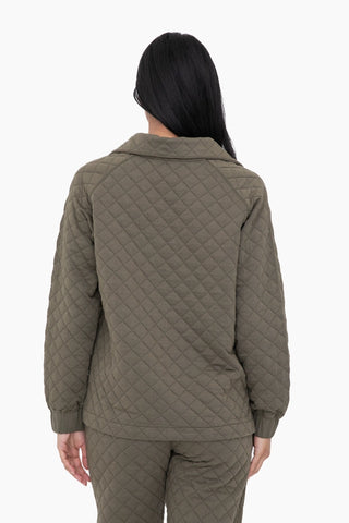 Cozy Quilted Jersey Pullover- MonoB