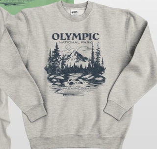 Olympic White Water River Crewneck