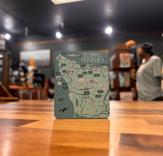 Olympic Peninsula Map Magnet