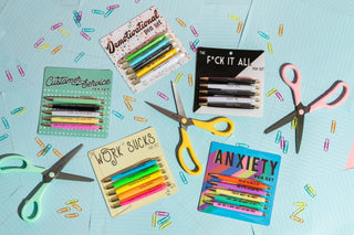 Anxiety Pen Set (funny gifts, pens, stationery)