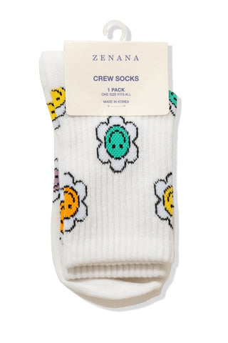 Smile Flower Socks