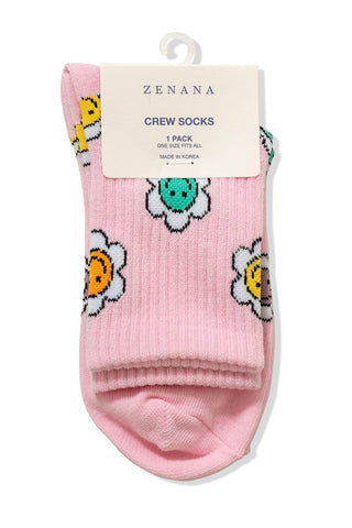 Smile Flower Socks