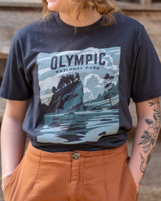 Olympic National Park Tee: Deep Navy / L