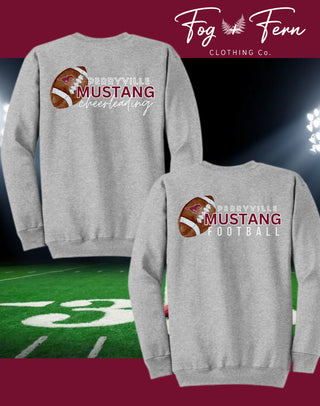 Perryville Mustang Football Watercolor Design (Adult + Youth)