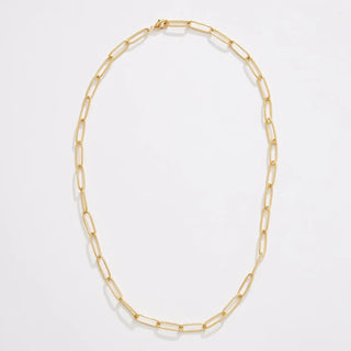 Gold Dipped Paperclip Chain Necklace