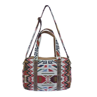 Upcycled  Canvas & Leather Women's Azio Mini Duffle