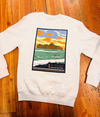 Olympic National Park La Push, Beach Crewneck Sweater