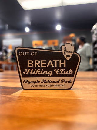Out of Breath Hiking Club Magnet