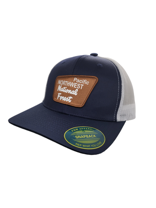 PNW Trucker Hat - National Forest Patch : Brown on Khaki