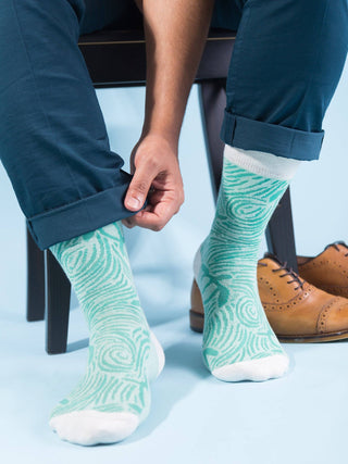 Sea Turtle Men's + Women's Organic Socks