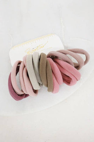 Mauve Tone Hair Tie Set