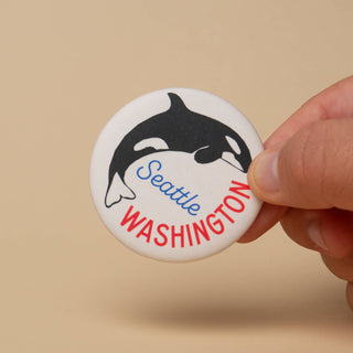 Seattle Orca Round Magnet